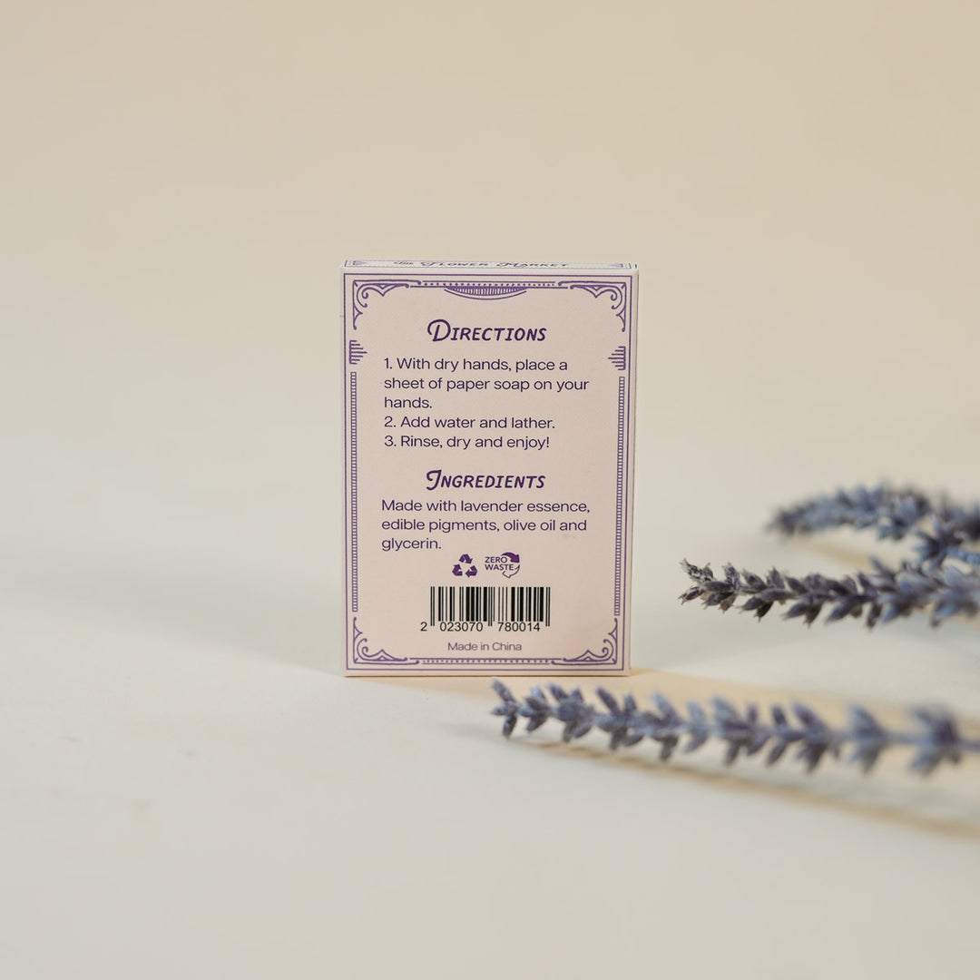 Flower Market Soap Co. Paper Soap – Lavender