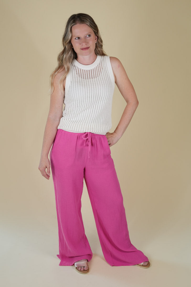 Thread and Supply Verna Pants - Soft Fuschia
