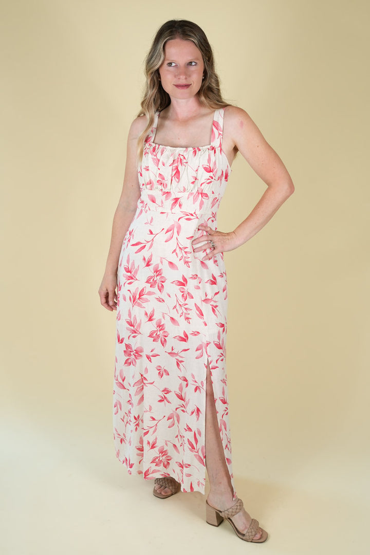 Tropical Leaf Summer Dress