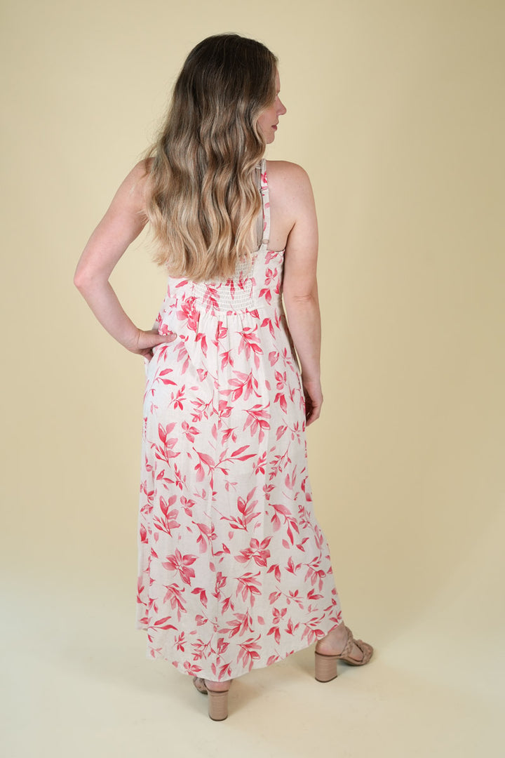 Tropical Leaf Summer Dress
