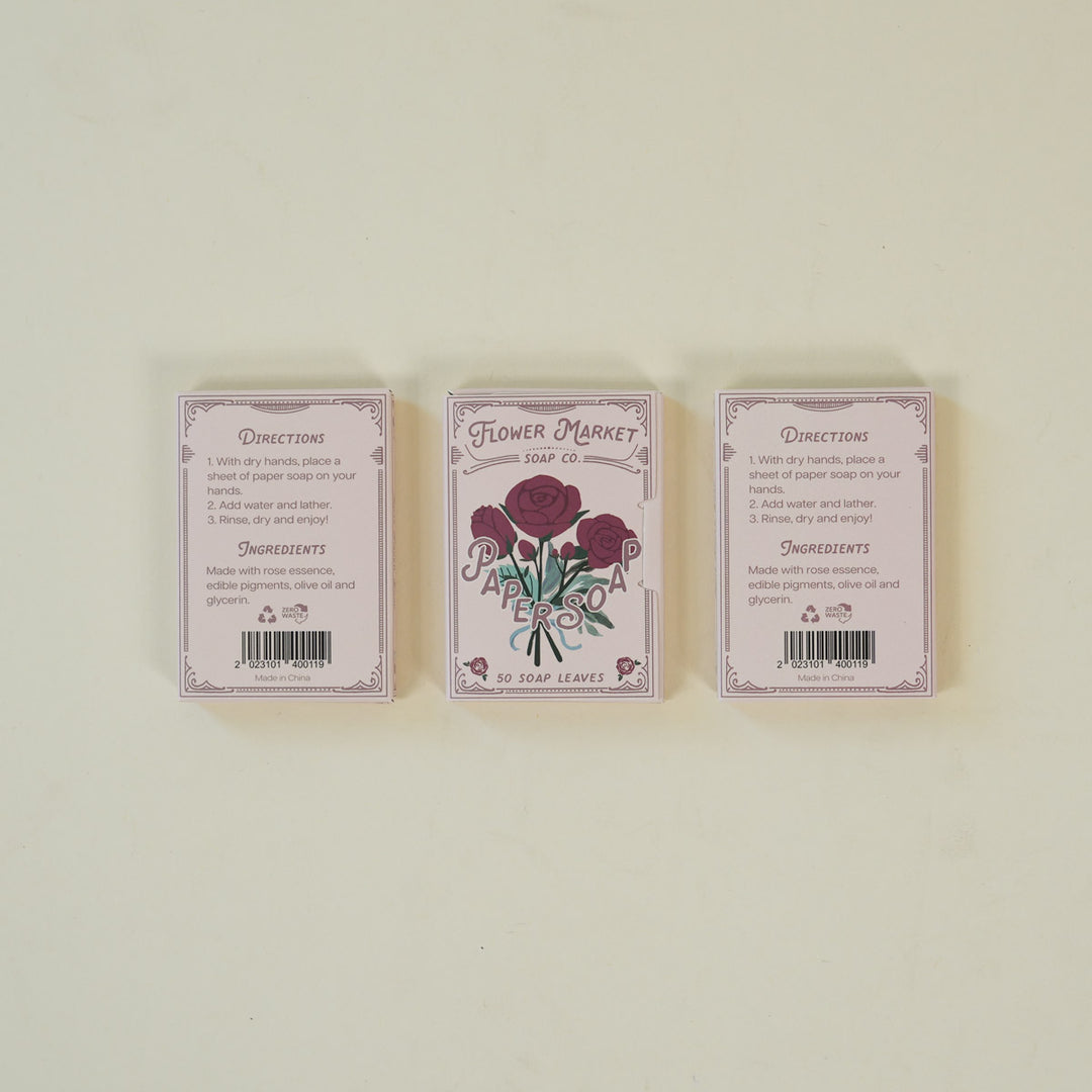 Flower Market Soap Co. Paper Soap – Rose