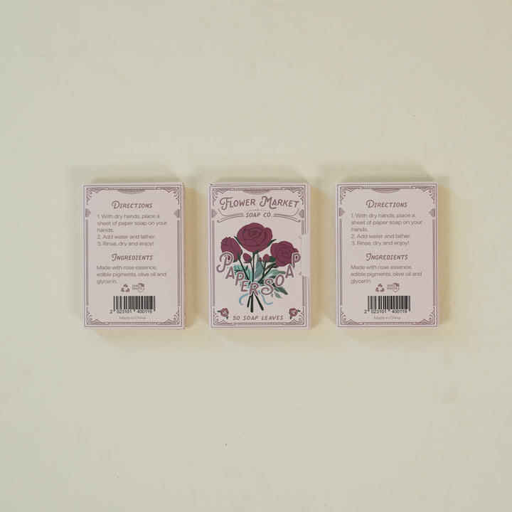 Flower Market Soap Co. Paper Soap – Rose