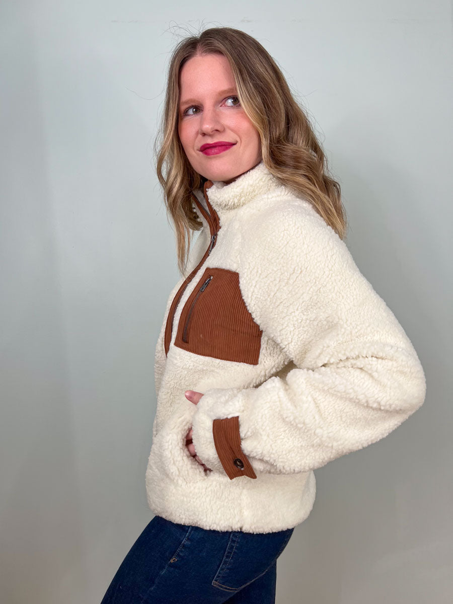 ジャケット・アウター ounce bruni double half coat ivory SAMBINO - IVORY