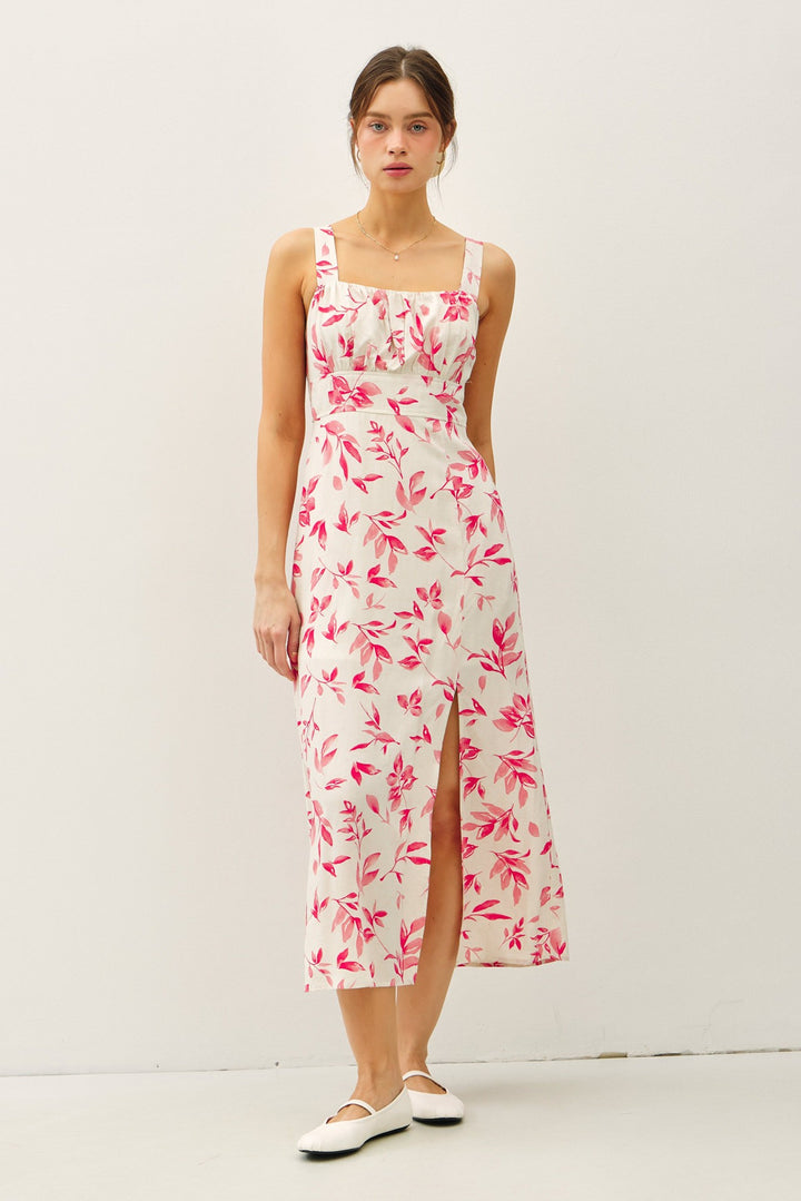 Tropical Leaf Summer Dress
