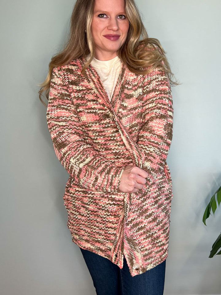 Multicolor Boyfriend Cardigan Sweater