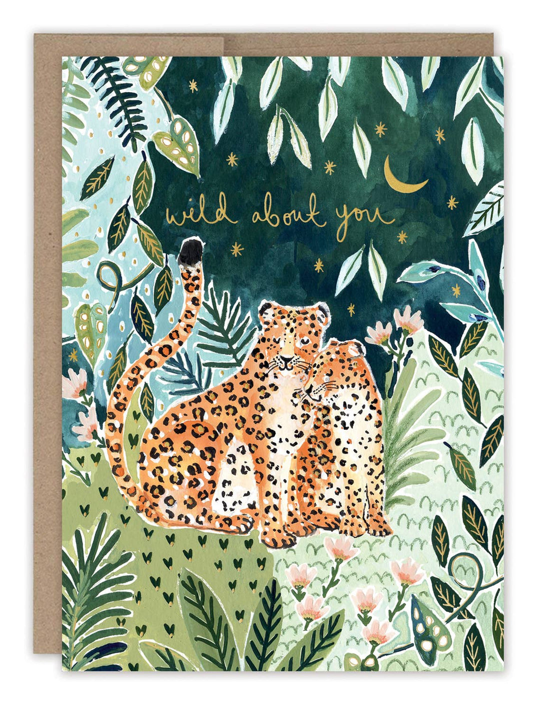 Wild About You Leopard Anniversary Card
