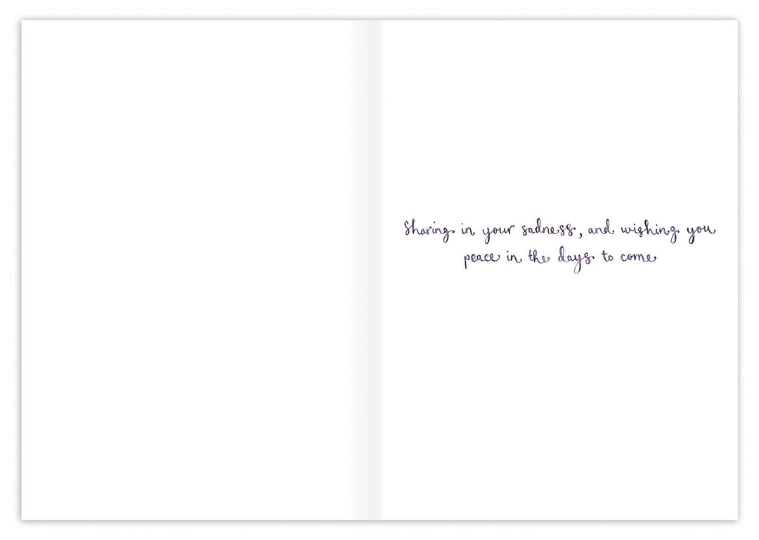 Cornflowers Sending Love Sympathy Card