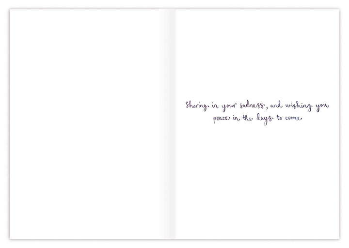 Cornflowers Sending Love Sympathy Card