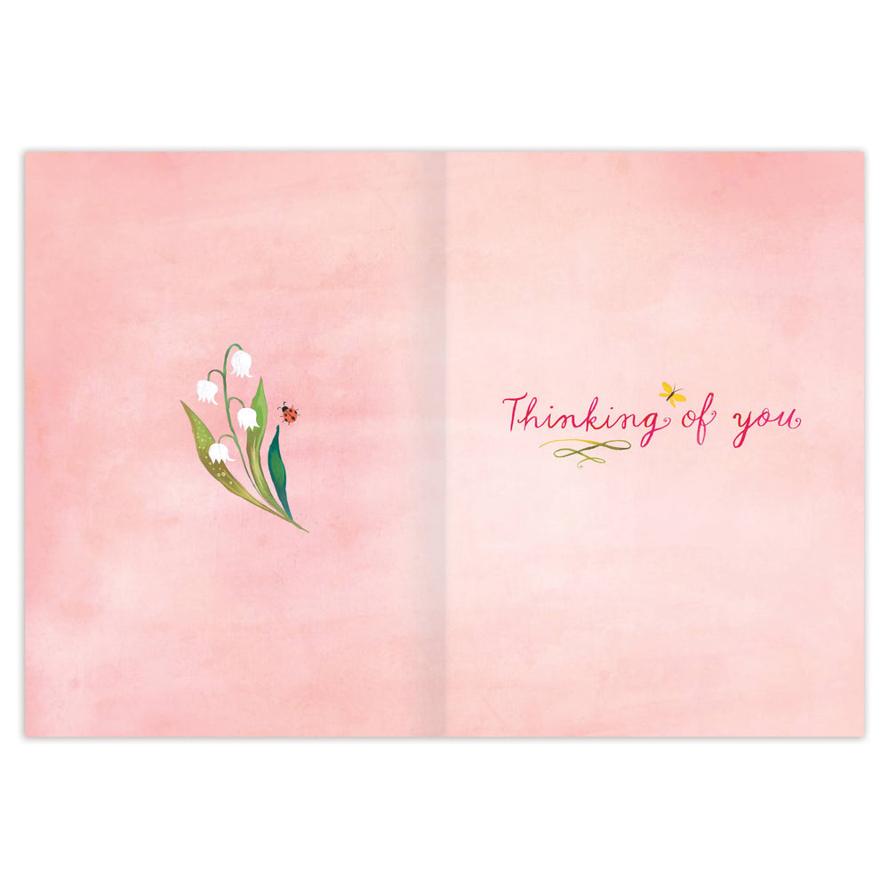 Hello Friend Friendship Card with Yellow Finches and Flowers