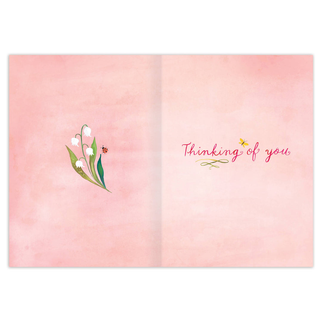 Hello Friend Friendship Card with Yellow Finches and Flowers
