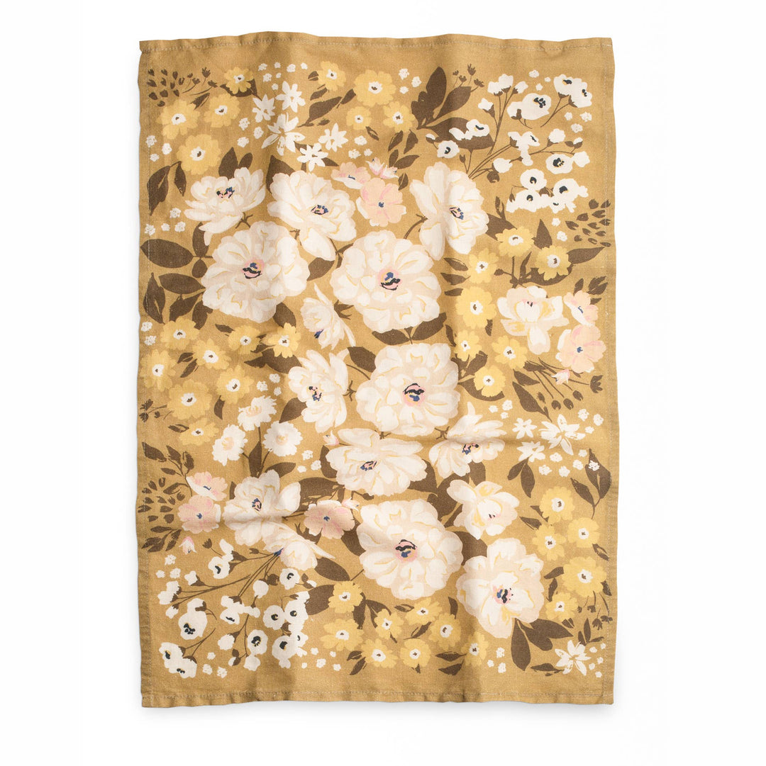Flowerie Homebody Tea Towel | Gold Meadow Floral