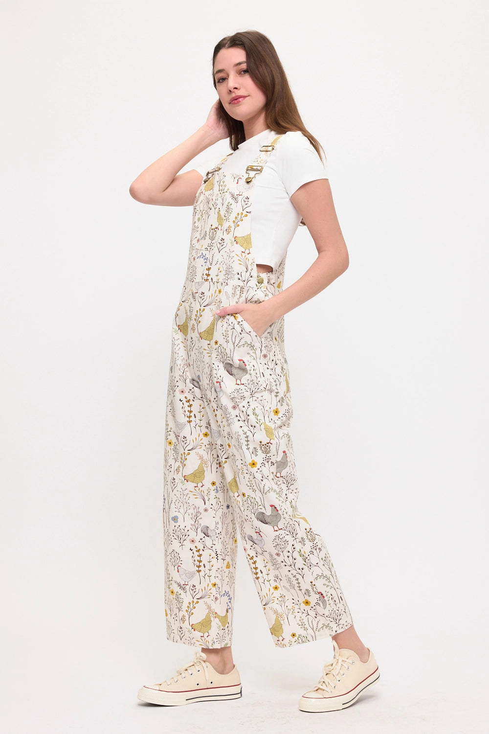 Chickens and Botanicals Gardening Overalls