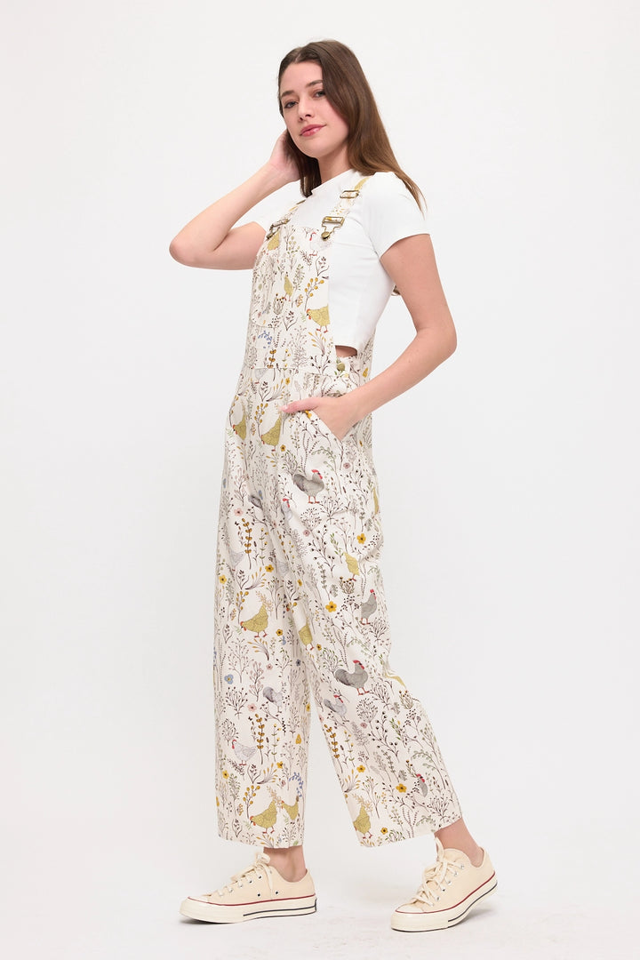 Chickens and Botanicals Gardening Overalls