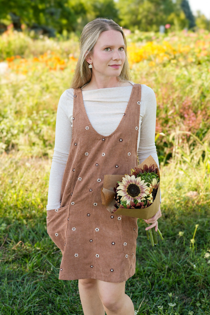 Meadow Corduroy Overall Dress