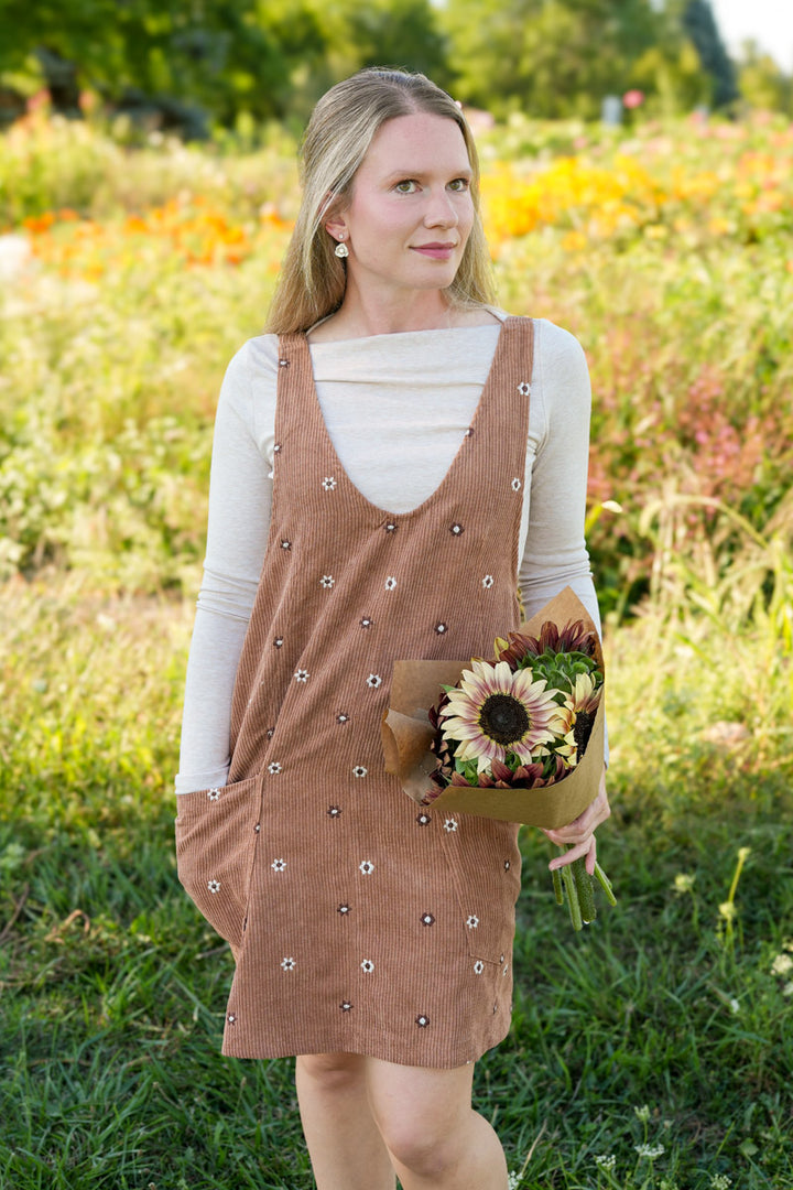 Meadow Corduroy Overall Dress