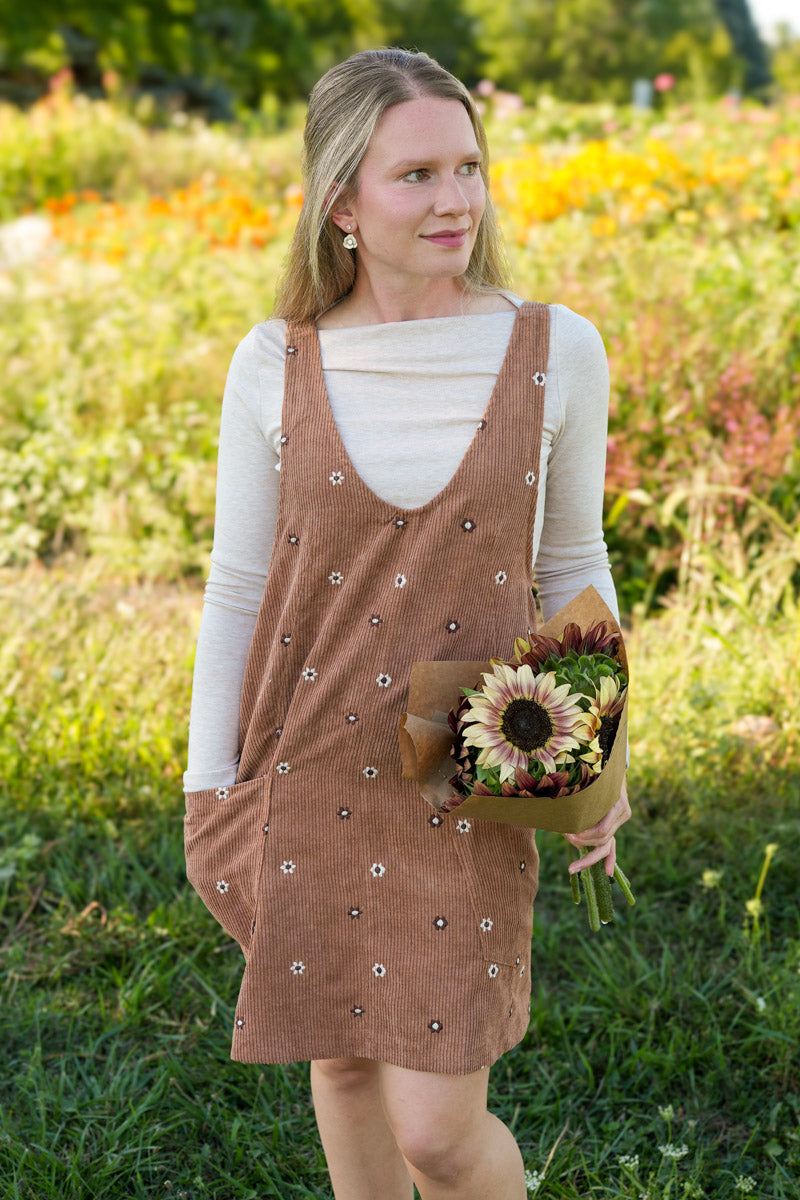 Meadow Corduroy Overall Dress