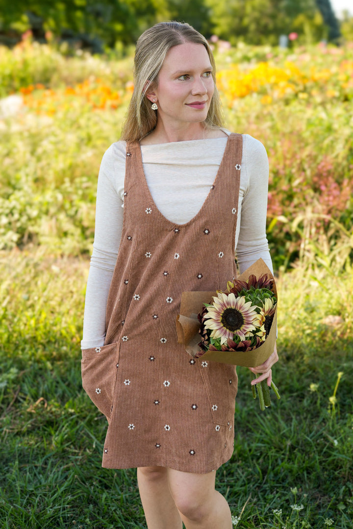 Meadow Corduroy Overall Dress