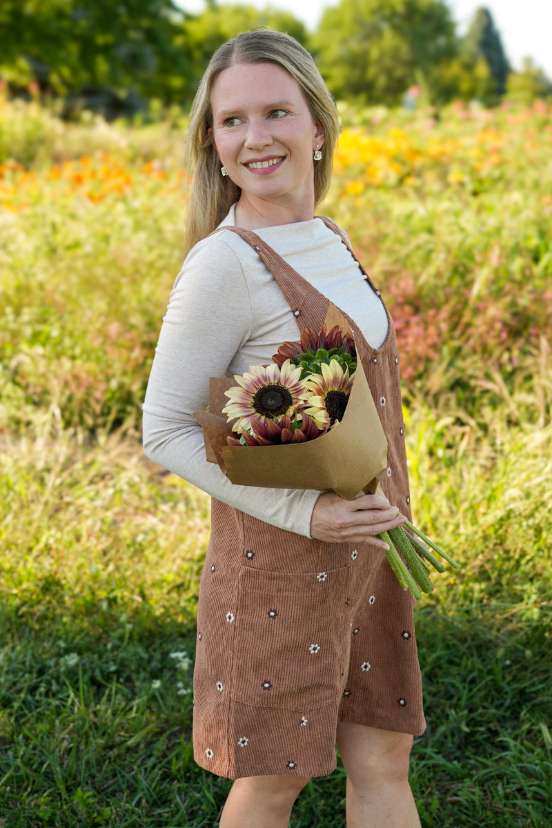 Meadow Corduroy Overall Dress