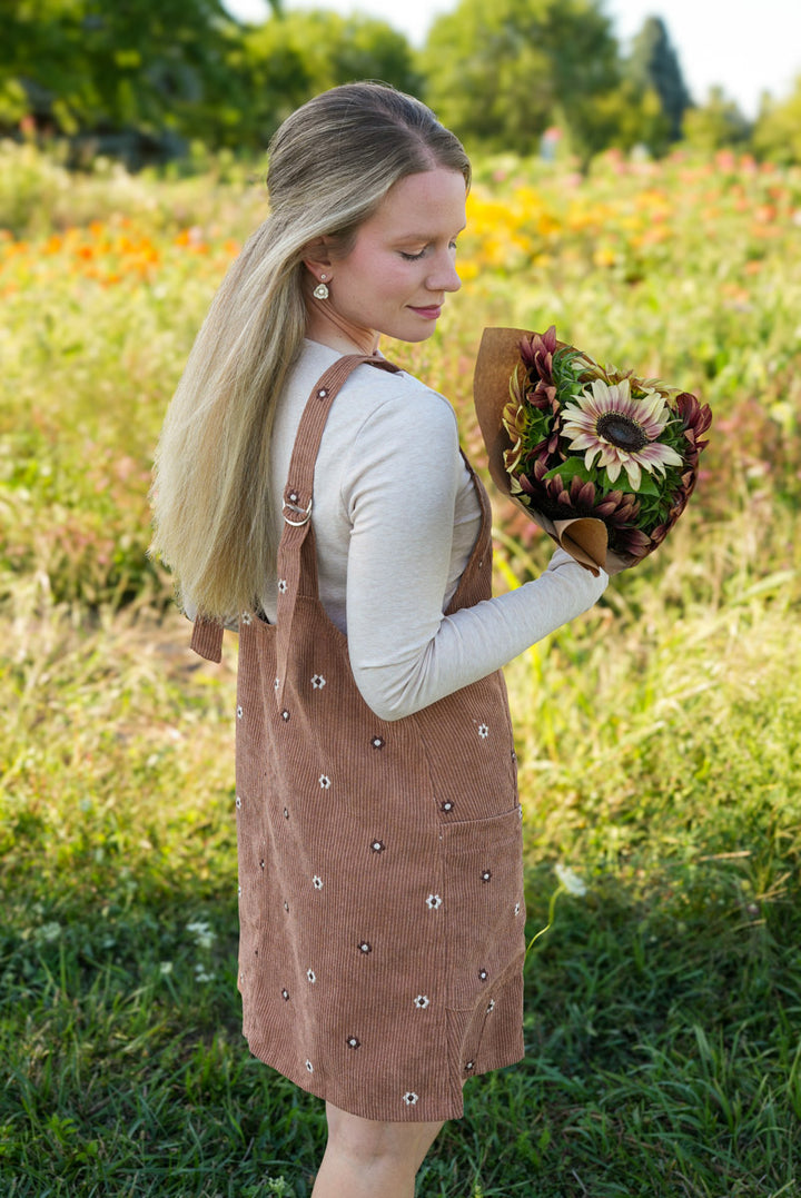 Meadow Corduroy Overall Dress