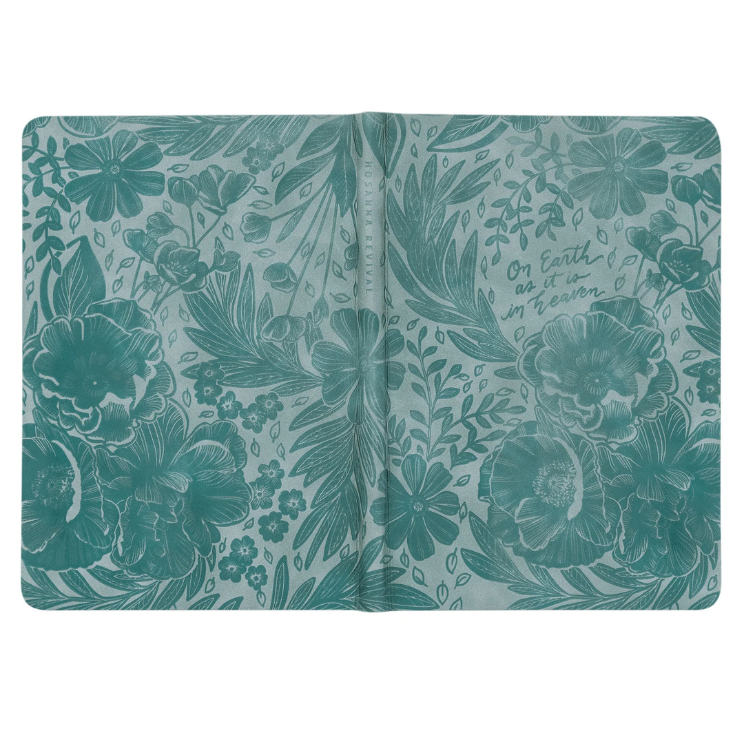 Hosanna Revival Notebook: Sonora Theme | Christian Notebook | Blue floral notebook