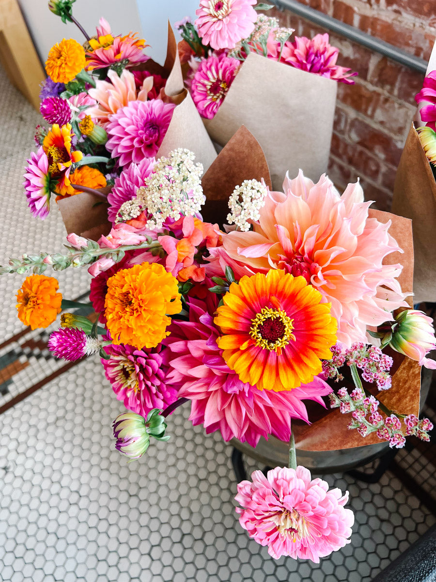 Bright market bouquets