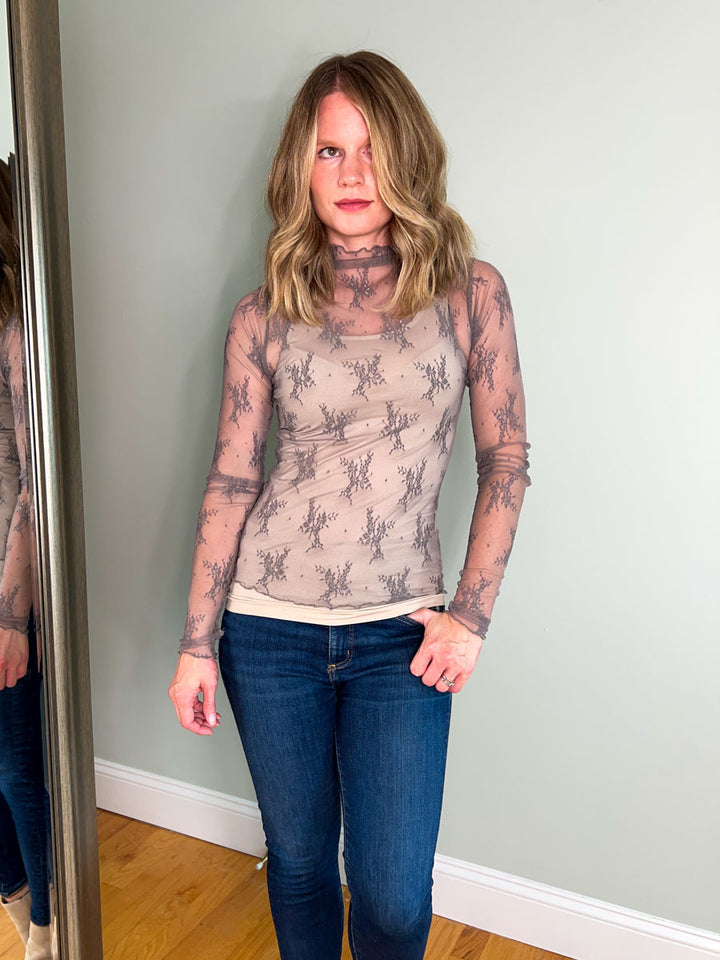 Luxe Floral Lace Layering Top