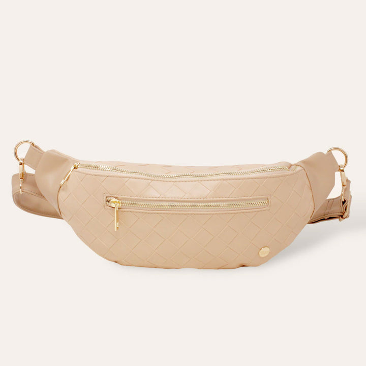 The Darling Effect Woven Belt Bag - Oatmeal