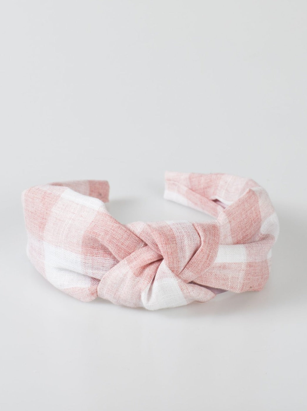 Violet and Brooks Linen Knot Headband Pink