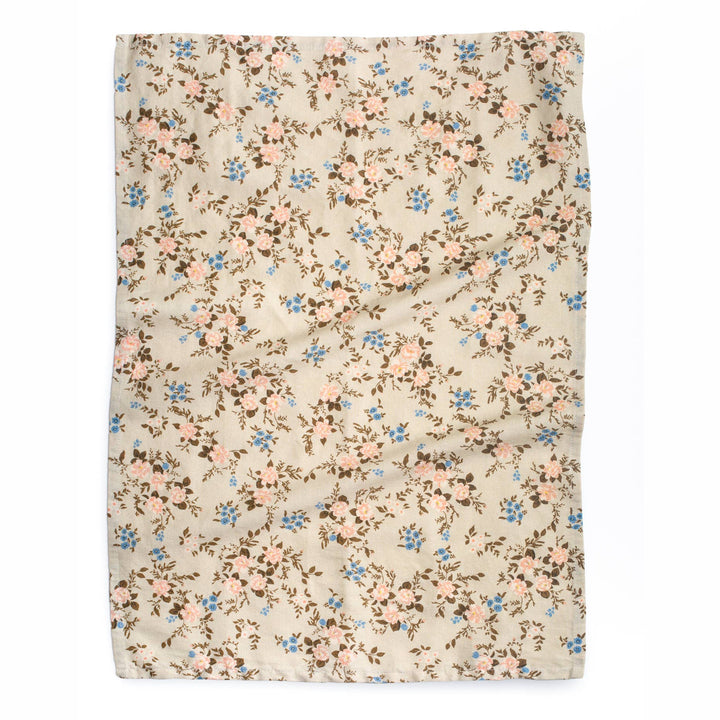 Floral patterned fabric on a white background
