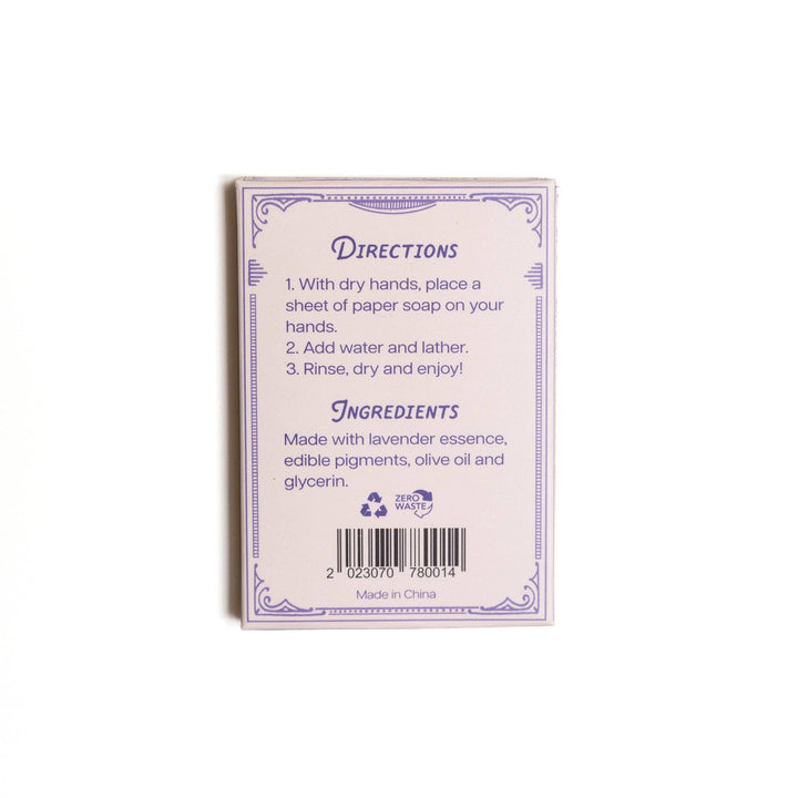 Flower Market Soap Co. Paper Soap in Lavender