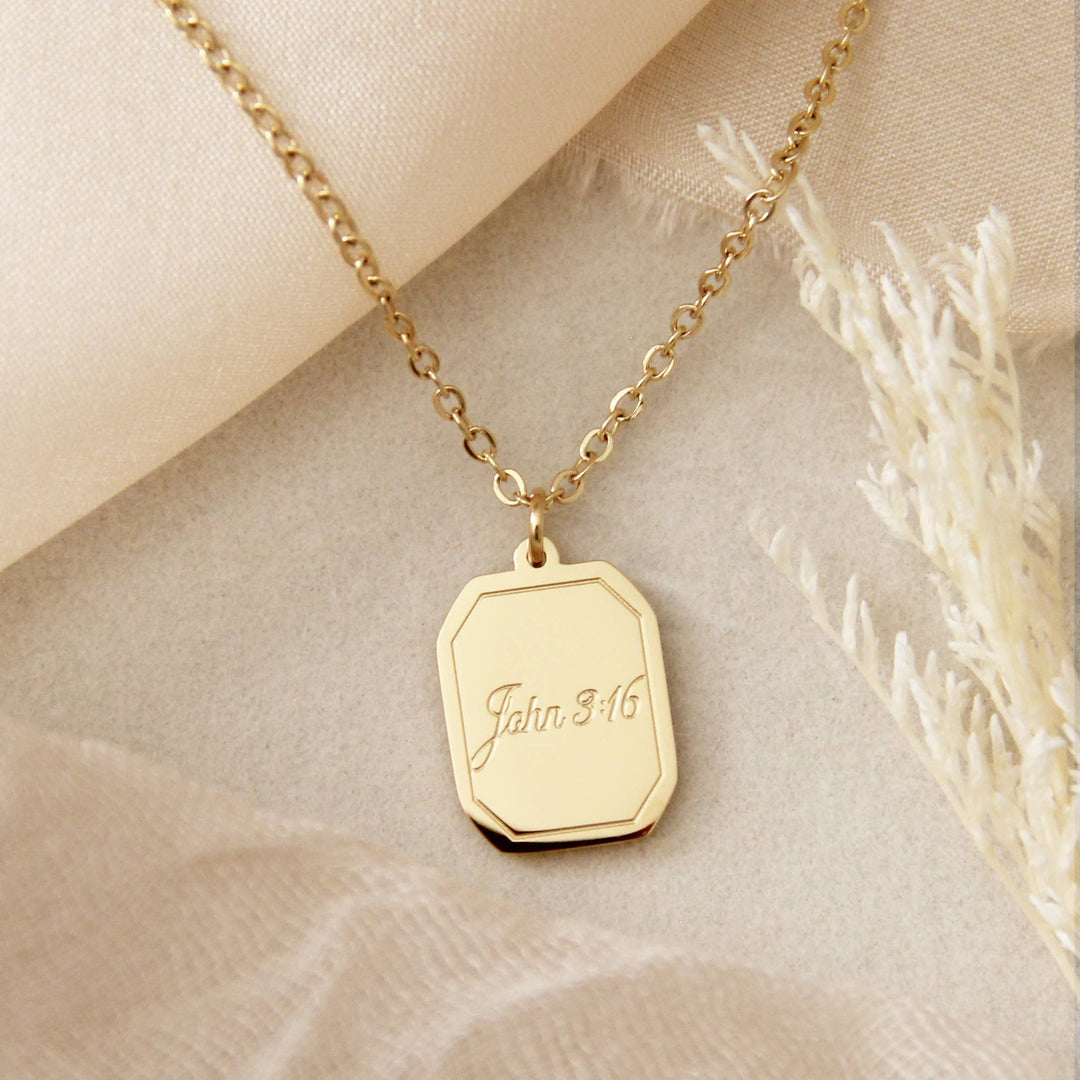 Gold Love Pendant Necklace | Christian Necklace