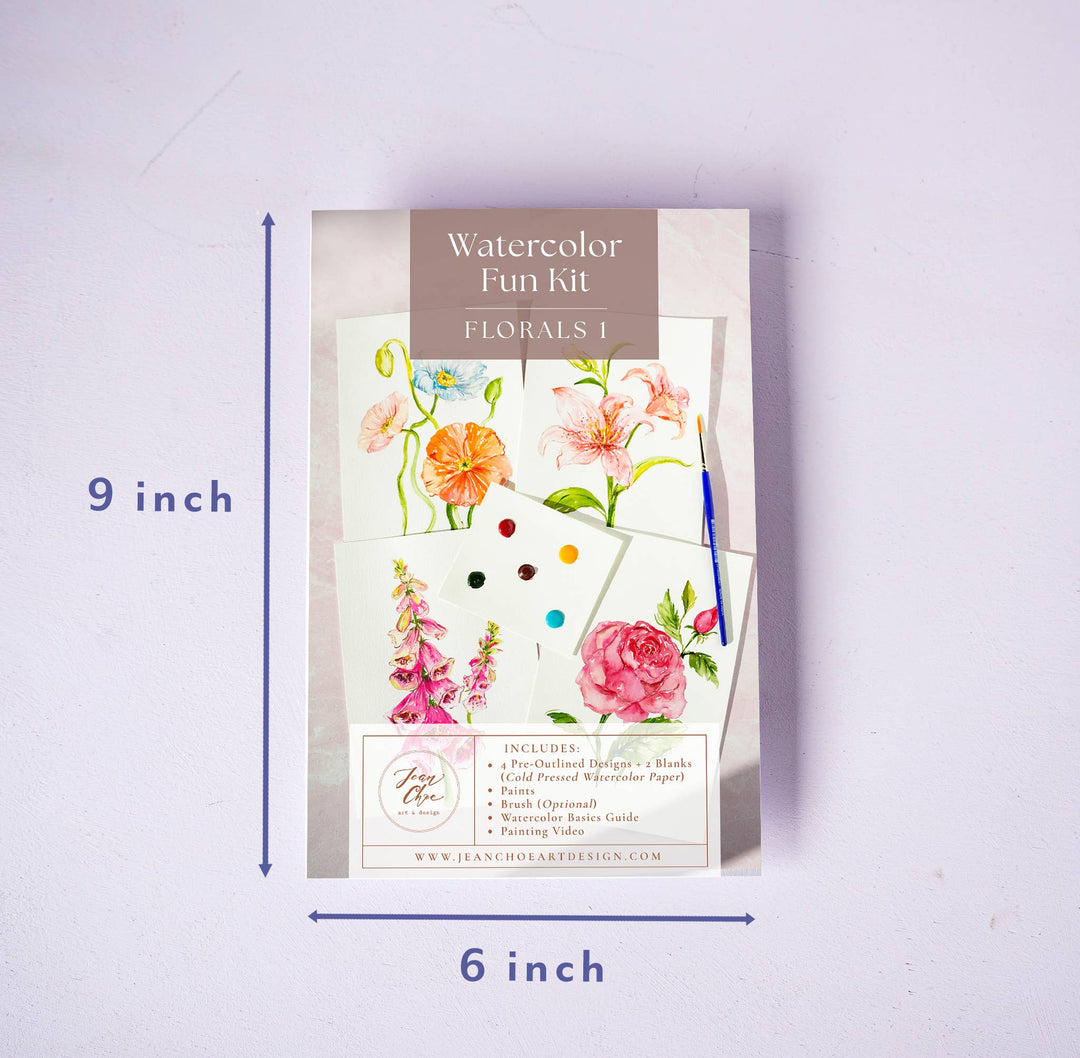 Jean Choe Watercolor Florals Painting Kit