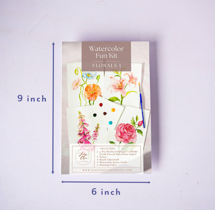 Jean Choe Watercolor Florals Painting Kit