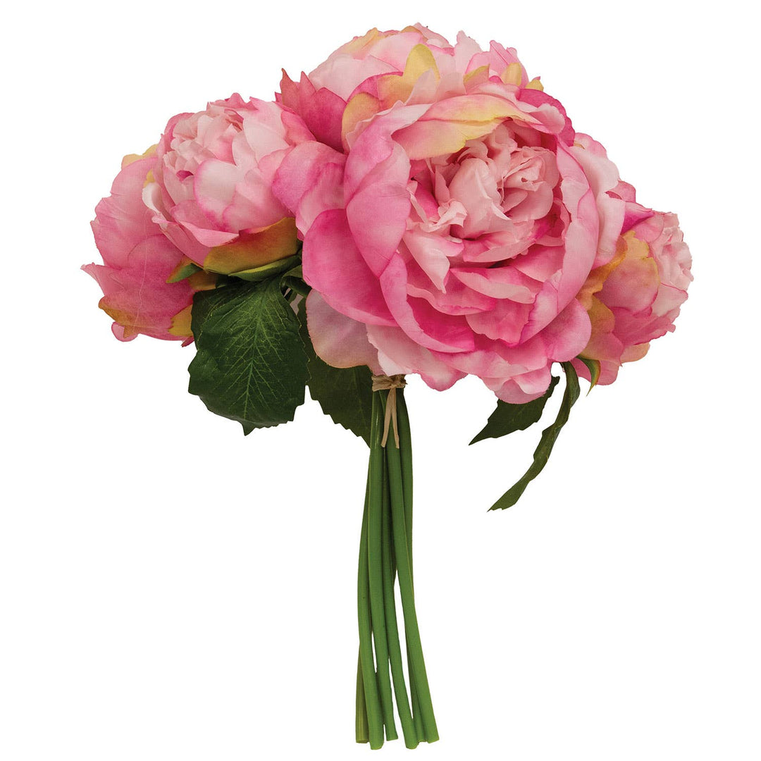 Faux Pink Peony Bouquet