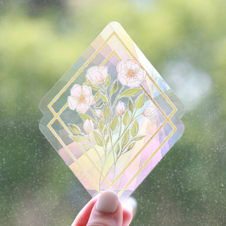 Wildflowers Sun Catcher Window Decal