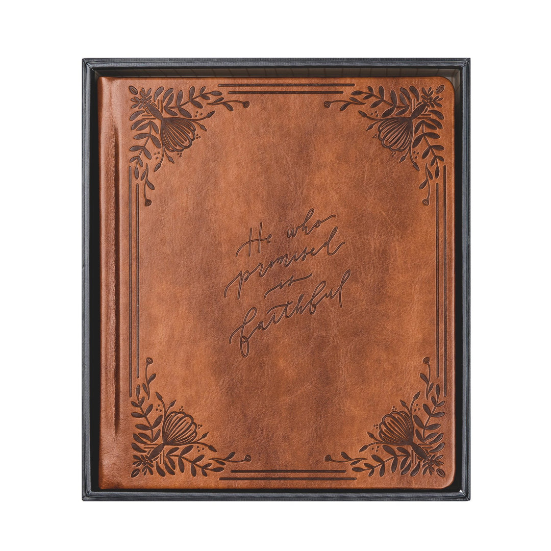 Hosanna Revival Five Year Prayer Journal - Edinburgh Theme Faux Leather Cover