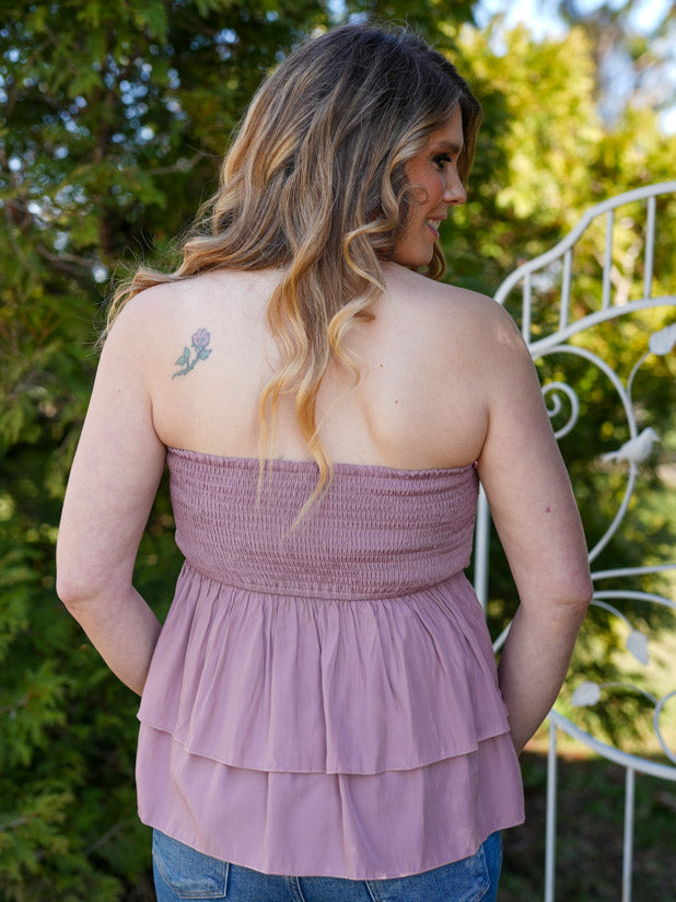 Bow tie tube top and skirt